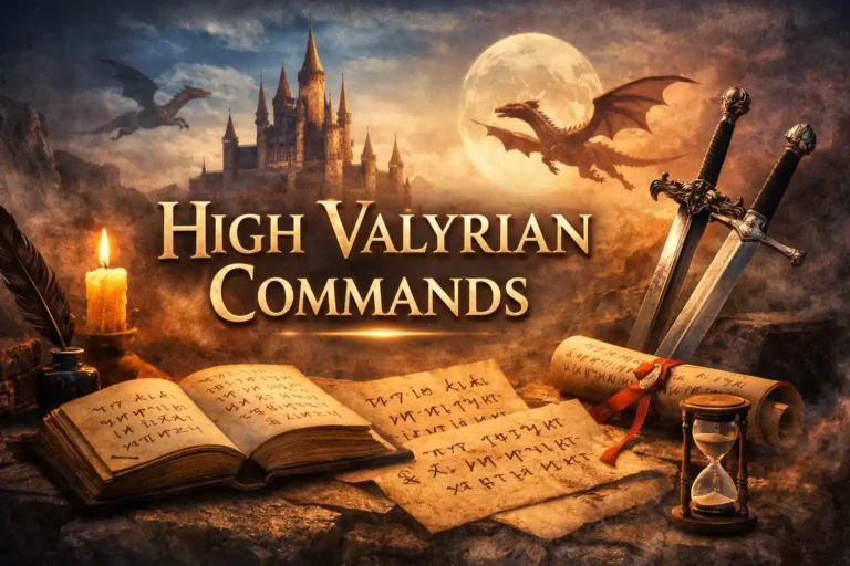 High Valyrian Commands