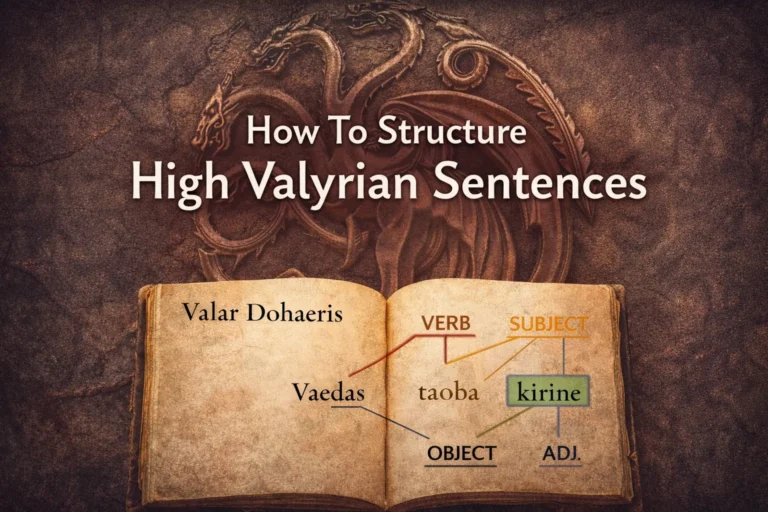 How To Structure High Valyrian Sentences