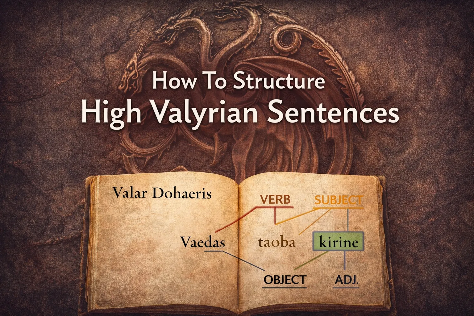 How To Structure High Valyrian Sentences? The Complete Guide