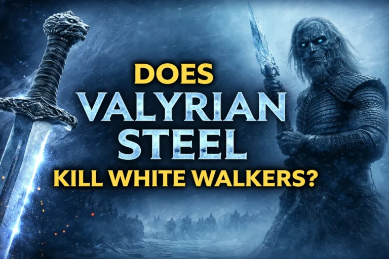 Does Valyrian steel kill White Walkers?