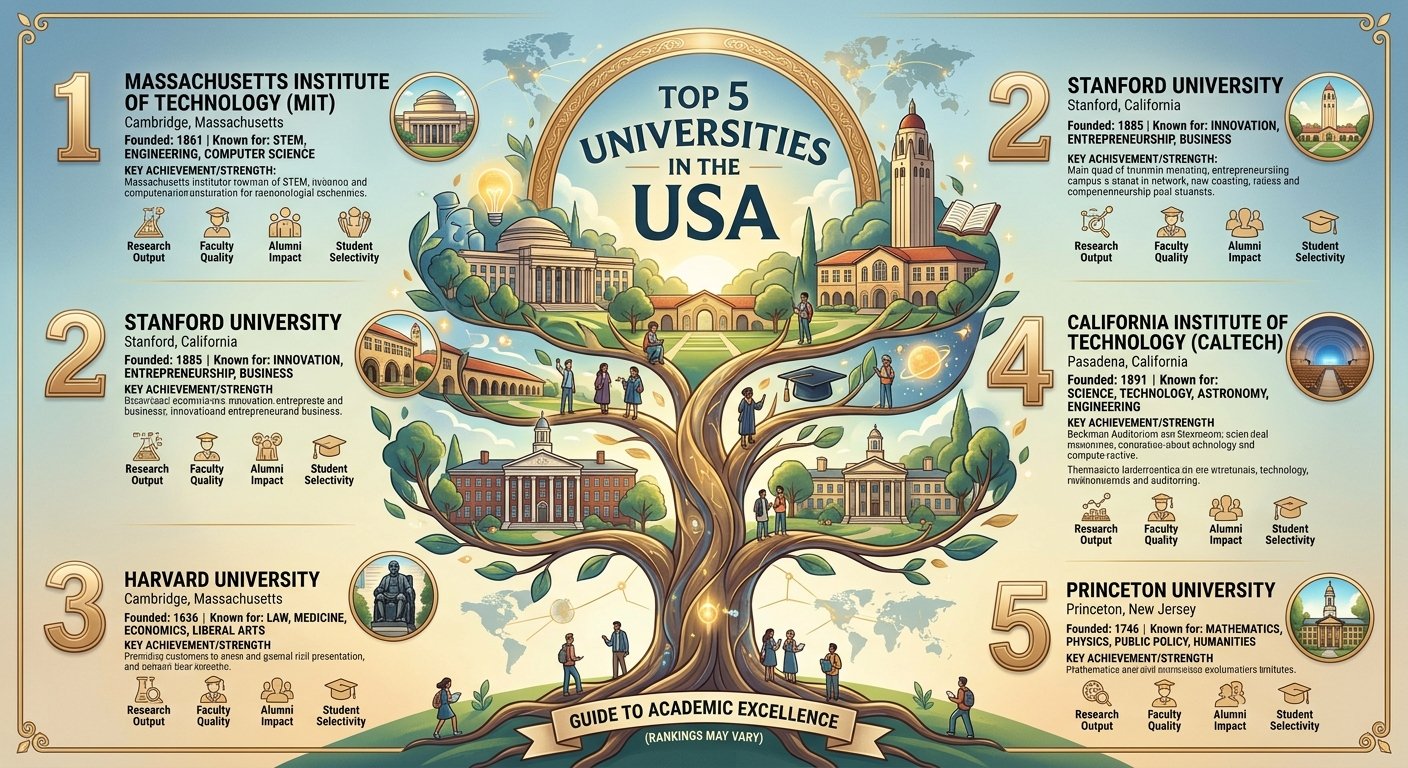 Top 5 Universities in the USA